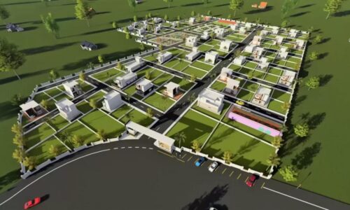 Residential Yamuna plots layout with modern infrastructure under Yamuna Authority near expressway